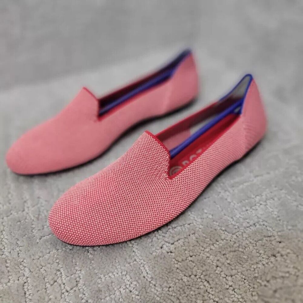 Rothy's The Loafers Women's Size 8 US Red Lollipop Textile Slip On Flat Shoes - Picture 11 of 11